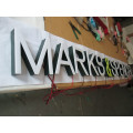 Creación de Identidad Empresarial Instalaciones Illuminated Built-up Letters Gran 3D Sign Lettering Letter